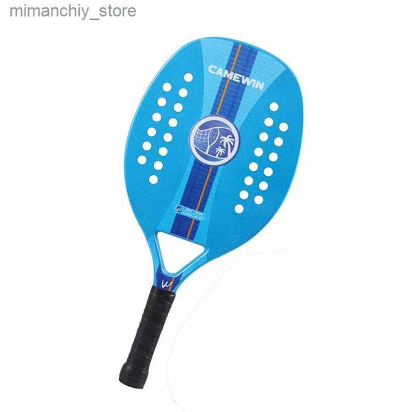 Raquetas de tenis Raqueta de tenis de playa de fibra de vidrio y carbono de alta calidad Raqueta de tenis de cara suave con funda protectora Q231109