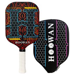 Raquettes de tennis HOOWAN GOBLIN Pickleball Paddle Fibre de carbone 3K Raquette offensive Surface rugueuse sans bord 16mm 230925