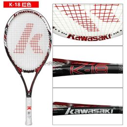 Tennisrackets L2 Grip Kawasaki Tennisracket Carbon Composiet Racket Heren en Dames Ultralichte demper Raquete De Tennis Paqueta K-18K-60L2402