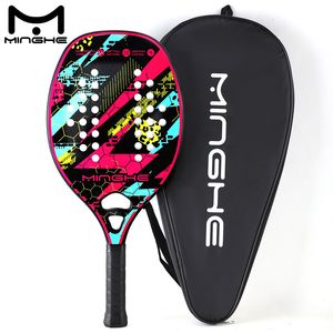 Raquettes de tennis Minghe Carbon Fibre Beach Tennis Racket Eva Core Color Matte peut être apparié avec 73