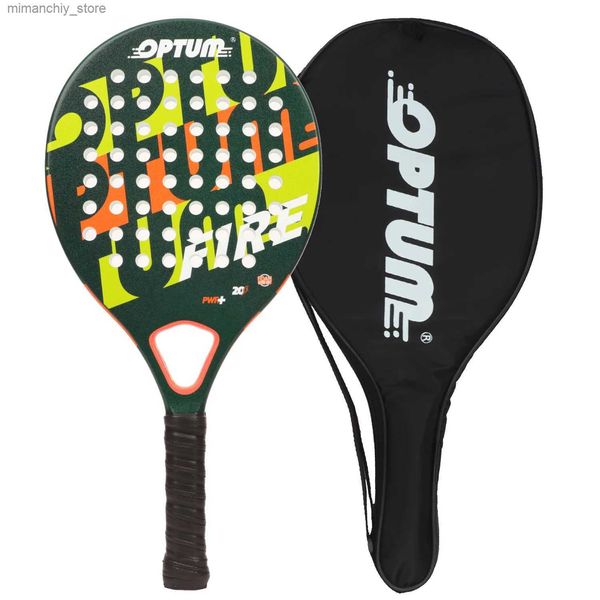 Raquetas de tenis OPTUM Fire Fibra de carbono 6-14 años Junior Beach Tennis Raqueta Raqueta ligera para jóvenes Q231109