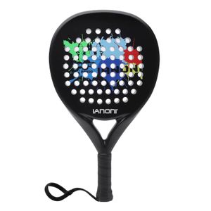 Tennis Rackets Padel Paddle Racquets Carbon Fiber with EVA Memory Flex Foam Core Racket Lightweight for Pop 231030