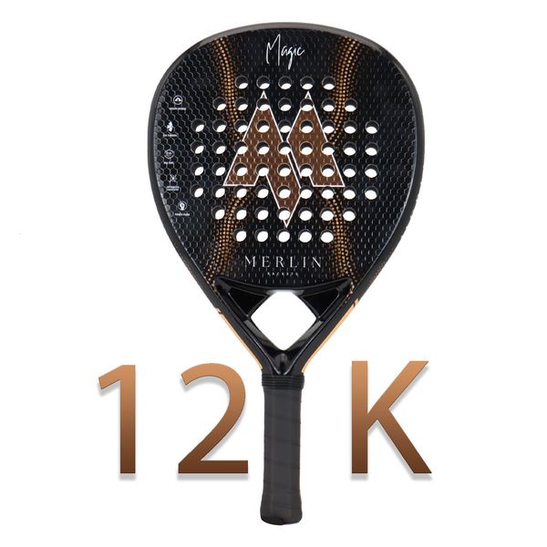 Raquettes de tennis Raquette de padel avec housse de sac de padel Mousse de puissance en fibre de carbone 3K / 12K pour femmes Hommes Accessoires d'entraînement Raquette de pagaie 230703