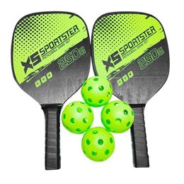 Tennis Rackets Pickleball Paddle Racket Set Poplar Non-Slip Pick Racket Ultra Cushion Racquet met 4 Ball Training Ball Set voor kind Alduld 230523