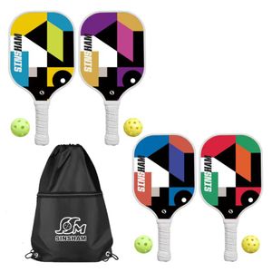 Raquetas de tenis Juego de paletas de Pickleball Superficie de carbono de grafito Núcleo de nido de abeja Ligero 230531