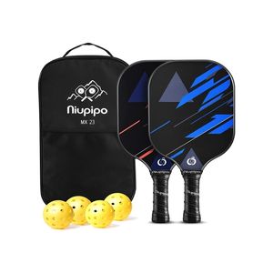 Raquettes de tennis Raquette de pickleball Ensemble de cricket 4 balles 2 pagaies 1 sac Composition en fibre de carbone PE Surface en nid d'abeille Équipement léger 230720