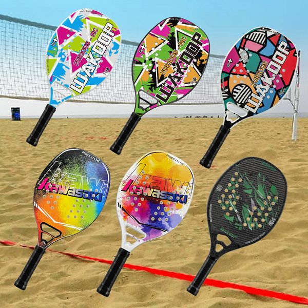 Raquettes de tennis prix Raquete Beach tennis carbone EVA Face raquette de plage pour équipement unisexe raquette de tennis de plage Full Carbon Beach tenis 230925