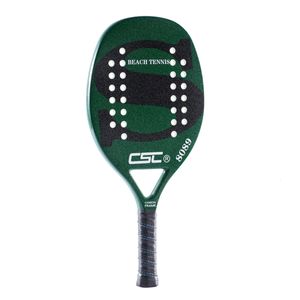 Tennisrackets Professionele koolstof en glasvezel strand tennisracket zachte gezicht tennisracket cover hoogwaardige Padel Racket met tas 230311