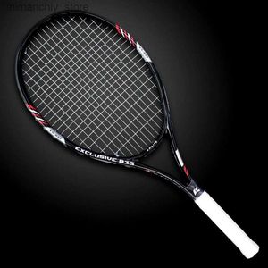 Raquetas de tenis Raqueta de tenis de fibra de carbono unisex profesional con bolsa de entrenamiento Padd Raquetas para hombres adultos Mujeres Raqueta ultraligera Q231109