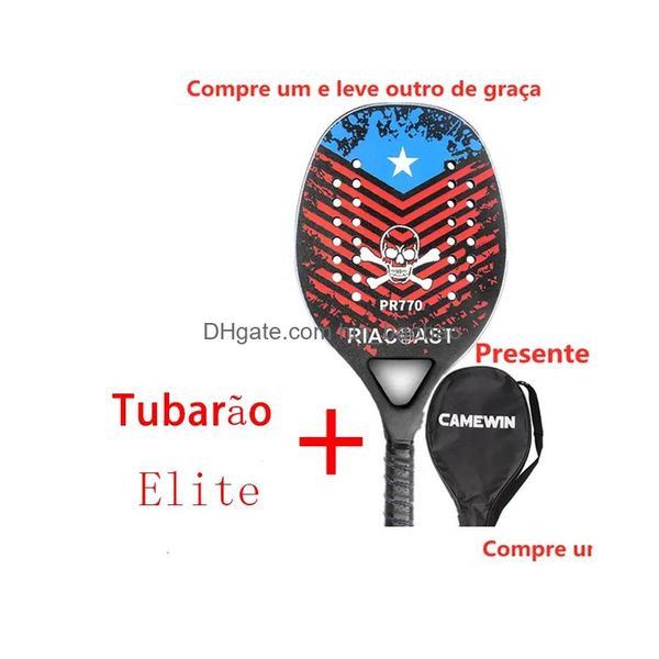 RACKETS DE TENNIS RACKET PLACE EV surface des sports d'extérieur hommes et femmes Raquete Carbono avec sac de protection 230603 Drop Livraison extérieure DHMNH