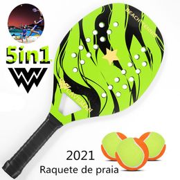 Raquetes de tênis Conjunto de raquetes de praia de madeira de alta qualidade à beira-mar pode ser combinado livremente com 5 em 1 230311