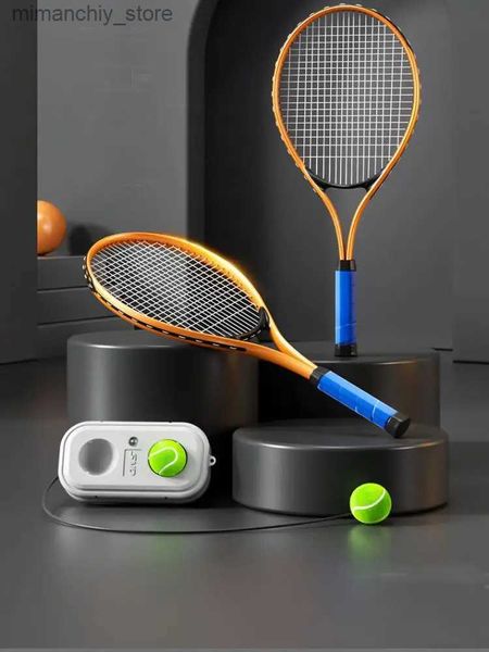 Raquetas de tenis SND Entrenador de raquetas de tenis de aluminio Cantar Golpear con línea Rebote Dioses autogolpes Los niños comienzan a jugar Juego de raquetas de tenis Q231109