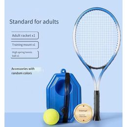 Tennis-Rebounder mit elastischem Seil, selbstschlagender Einzelspieler-Schläger, Trainingsübung, Schläger, Übungsballtrainer 231225