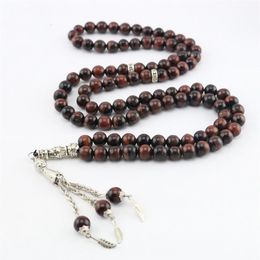 Tennis forme ronde 99 perles de prière chapelet musulman islamique Tasbih Bracelet à brins de perles Islam turquie Mohammed femmes Men323y