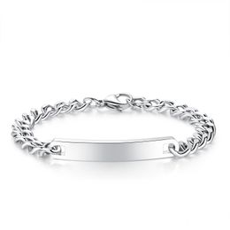 Tennis Groothandel 7 mm gebogen roestvrijstalen armband Nieuwe sieraden Mode Trend Simple Smooth Lovers Titanium Dok