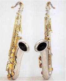 Saxofón Tenor T-902 B, instrumentos musicales de latón de afinación plana, llave de cuerpo chapada en níquel y plata, saxofón con estuche, accesorios