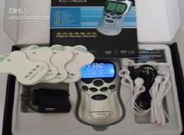 Tientallen Acupunctuur Digitale Therapie Machinemassager pantoffels Vier sluiting Elektrod draad4 pads1011215