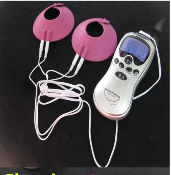 Machine Tens et équipement BDSM Coupes de thérapie du sein à choc électrique Stimulateur Teaser Electroshock Bondage Érotique Adulte Se x Toys Produc9537684