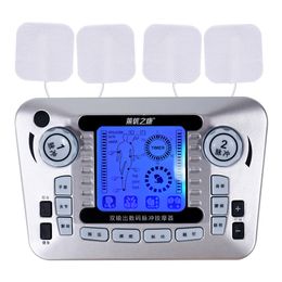 Tens Massager Acupunctuur EMS Elektrische kussens Spierstimulator Slankerende gezondheidszorg Puls Laagfrequentie Frequentie Fysiotherapie Machine