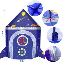 TENTA NIÑOS NIÑOS Tente Enfant Portable Tipi Space Toys Play House para niños