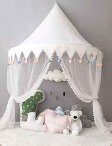 Tienda de campaña para niños Casa de juego Castillo de princesa portátil Niños Teepee Cuna de bebé Red de mosquitera infantil Cama con dosel 240223