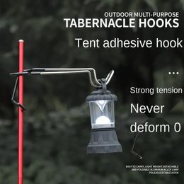 Tent Pole Lamp Holder Hook Camping Hunting Fishing Lantern Hanger Outdoor Stainless Steel Camping Portable Outdoor Equipment