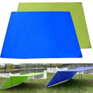 Tent Tarp Awning Sun Shade Rain Shelter Beach Camping Picknick Pad Vochtbestendig Mat B2CSHOP Y0706