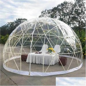 Tiendas de campaña y refugios 12 pies Jardín transparente Igloo Clear Geodésic House Dome para exteriores El Drop Delivery Deportes al aire libre Cam Senderismo Dhl50