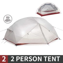 Tentes et abris 2/3 personne de camping tente ultraliers 150d 210t Nylon Double-couche étanche.