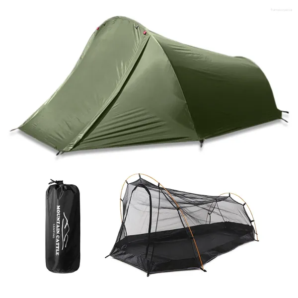 Carpas y refugios de 2 personas Campa de campamento Playa de verano impermeable al aire libre para andar en bicicleta Muntaineering Fishing