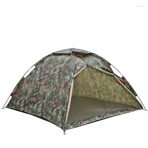 Tentes et abris 2 personnes en plein air camouflage camping tente ventilation maille légère portable randonnée trekking plage auvent voiture de pêche