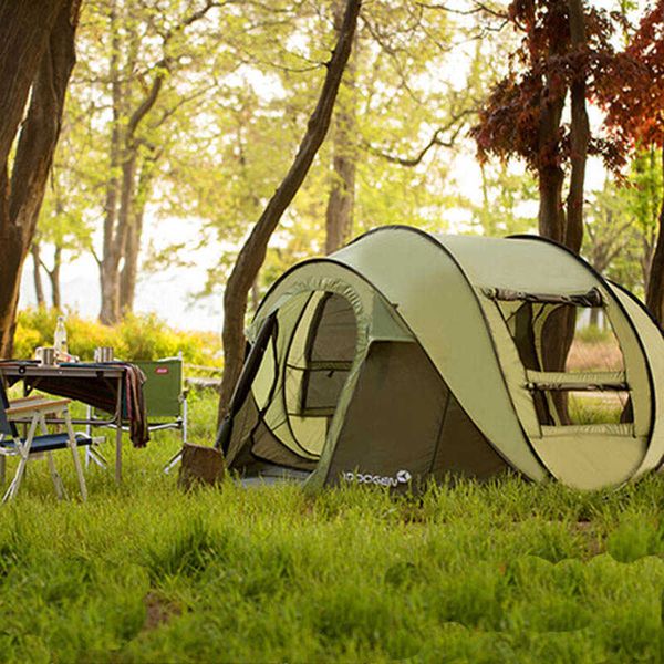 Tentes et abris 2020 Nouveau super automatique 45 personnes Tente pop-up Ultralarge Tente de plage Barraca Grand Gazebo Sun Shelter Tente Camping J230223