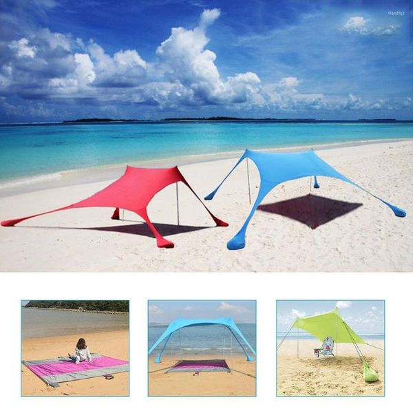 Tiendas de campaña y refugios 210 150 170cm Toldo de sombrilla de playa ligero Toldo de tienda de sombra de sol portátil Toldo de familia grande para acampar al aire libre Pesca