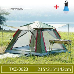 Tenten en schuilplaatsen 34 Persoonskamperen Tents Outdoor Automatische snel open tent Familie Picknick Travel Travel Wandel Tent draagbare rugzak tent J230223