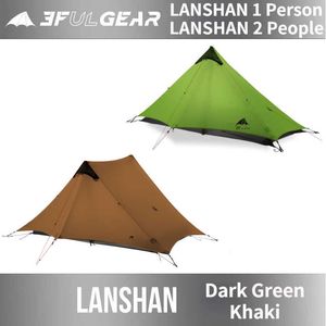 Tentes et abris 3F UL GEAR 2021 Lanshan1 neue Version 230cm Lanshan 2 Ultraleicht Camping 34 Saison 15D Silnylon Kolbenstangenlosen Zelt J230223