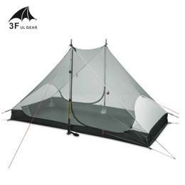 Tentes et abris 3F ul gear Haute qualité 2 personnes 3 saisons et 4 saisons intérieure de LANSHAN 2 tente de camping extérieure J230223