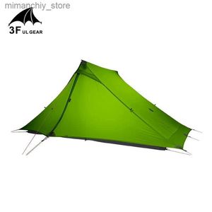 Tenten en schuilplaatsen 3F UL GEAR LanShan 2 pro 2-persoons ultralichte kampeertent voor buiten 3 seizoenen professioneel 20D nylon Beide zijden siliconen tent Q231117