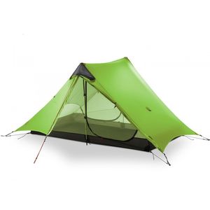 Tentes et abris 3F UL Gear Lanshan 2P Lancer Tente de camping pour 2 personnes 3 saisons 4 saisons 15D Silnylon No Pole Ultralight Outdoor Randonnée Double couche 230729