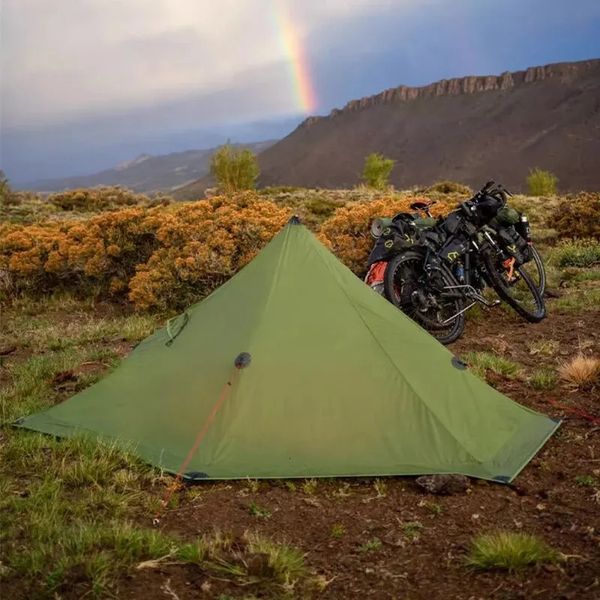 Tentes et abris 3F UL Gear Lanshan1pro Camping en plein air pour une personne ultralégère coupe-vent imperméable sans pôle pour 231120