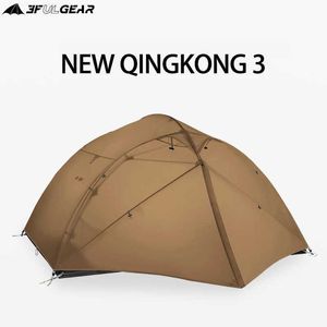 Tentes et abris 3f ul Gear Qingkong 3-A-4 Saison 15d Tent de camping extérieur Ultra Light Randonnée Sac à dos Tente à dos.