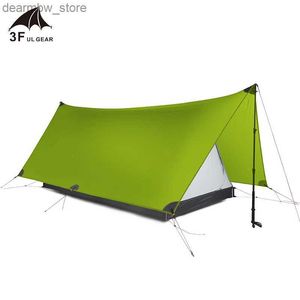 Tenten en schuilplaatsen 3F UL Gear Ultralight Camping Tent 20D Nylon Beide zijden Silicium Shelter Tarp 2 Person 3 Seizoen L48