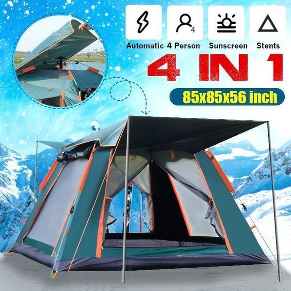 Tentes et abris 4-5 personnes camping tente extérieure pliable pliage tente étanche de camping tente de camping portable plage de plage de plage pop up up rurant 230526