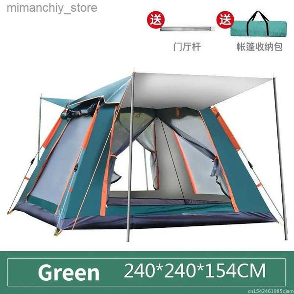 Tentes et abris Tente extérieure à ouverture rapide automatique pour 4 à 6 personnes Tente de camping étanche Tente familiale extérieure à installation instantanée avec sac de transport Q231115