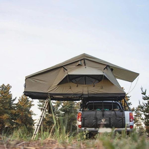 Tiendas de campaña y refugios 4x4 Accesorios para automóviles Tienda todoterreno al aire libre para acampar en la azotea con lona para 5 personas