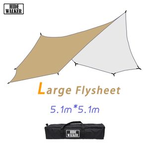 Tenten en schuilplaatsen 5.1x5.1m grote tarp tent octagon Sunshade Sunshing Ultra-Large Sun Shelter Ooutdoor Camping Canopy Pavilion Garden Pergola Travel 230311