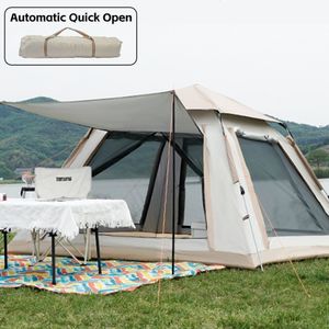 Tentes et abris 5-8 personnes Tente d'extérieur automatique à ouverture rapide Rainfly Tente de camping étanche Famille Tente d'installation instantanée en plein air avec sac de transport 230619