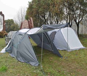 Tenten en schuilplaatsen 5 ~ 8 Persoon Outdoor Portable Family Camping Car Luifel CAR ACHTER TENTCZX482 Multi -use auto tent6 Person Family Car Tent J230223
