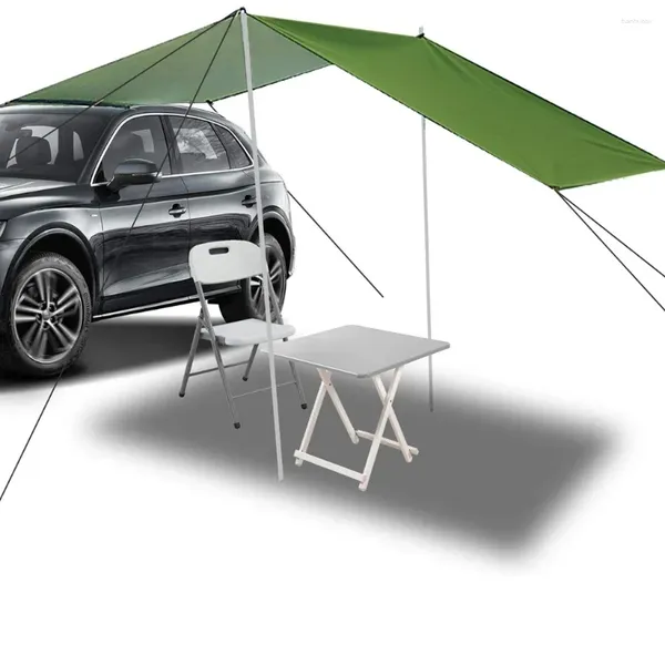 Carpas y refugios 5Color 400x220 cm Toldo de automóvil portátil Targa impermeable Tarp de techo de techo de techo de techo
