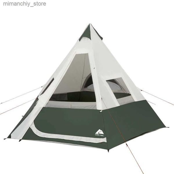 Tentes et abris Tente tipi 1 pièce pour 7 personnes avec fenêtre arrière ventilée Tentes de plage Green trip Q231115