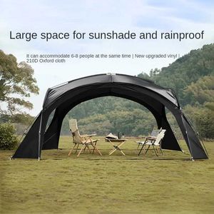 Tenten en schuilplaatsen 8-10 Persoon Dome Tent Grote zonnebrandcrème Pavilion Picnic Wandeling Luifel 420 * 230cm Outdoor Camping Canopyq240511